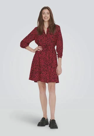 ONLY® Blusenkleid "Cecilia", Bindegürtel, Für Damen 183658002 MARS RE 4 ONLY® Blusenkleid "Cecilia", Bindegürtel, Für Damen 183658002 MARS RE – Bild 2