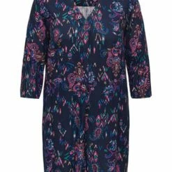 ONLY CARMAKOMA Kleid, Paisley, Knielang, Für Damen 194962001 NIGHT S