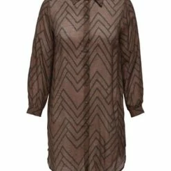ONLY CARMAKOMA Hemdblusenkleid, Grafisch, Für Damen 228517001 ARGAN O