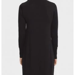 ESPRIT Collection Kleid, Strick, Stehkragen, Knielang, Uni, Für Damen E001 BLACK 8 ESPRIT Collection Kleid, Strick, Stehkragen, Knielang, Uni, Für Damen E001 BLACK -ONLY Geschäft unnamed file 656