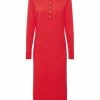 ESPRIT Strickkleid, Turn Down-Kragen, Für Damen E630 RED -ONLY Geschäft unnamed file 661