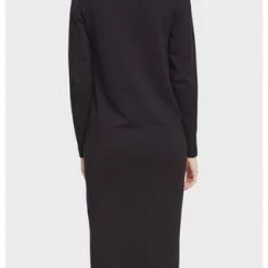 ESPRIT Strickkleid, Turn Down-Kragen, Für Damen E001 BLACK -ONLY Geschäft unnamed file 683