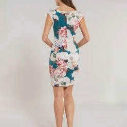 SWING Cocktailkleid, Floral-Dessin, Kurz, Für Damen 5301 Grün/ Bunt -ONLY Geschäft unnamed file 704