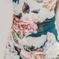 SWING Cocktailkleid, Floral-Dessin, Kurz, Für Damen 5301 Grün/ Bunt -ONLY Geschäft unnamed file 705