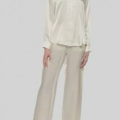 Aubade Bluse, Seide, Reverskragen, Für Damen NACR PERLMUTT -ONLY Geschäft unnamed file 71