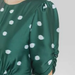 SWING Cocktailkleid, Bordüre, Midi-Länge, Reißverschluss, Für Damen 5294 DUNKELGRÜN -ONLY Geschäft unnamed file 711