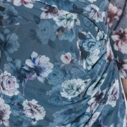 SWING Kleid, 3/4-Ärmel, Midi, Floral, Für Damen 3401 BLAU/ BUNT -ONLY Geschäft unnamed file 719