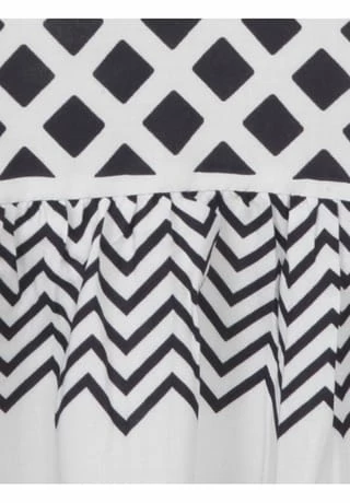 Frapp Volantkleid Deep Blue/ White 5 Frapp Volantkleid Deep Blue/ White – Bild 3