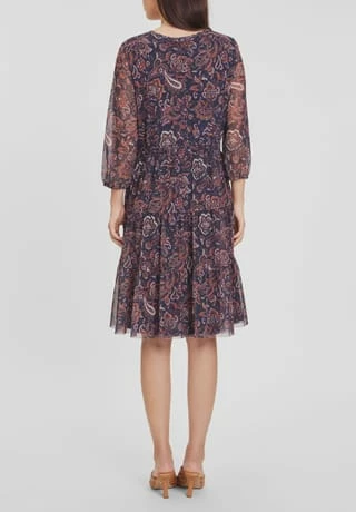 MORE & MORE Kleid, 3/4-Arm, Wickel-Ausschnitt, Paisley-Design, Für Damen 4375 SMALL PAISLEY 5 MORE & MORE Kleid, 3/4-Arm, Wickel-Ausschnitt, Paisley-Design, Für Damen 4375 SMALL PAISLEY – Bild 3