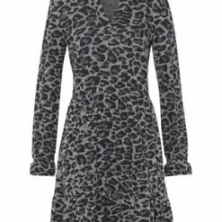 MORE & MORE Kleid, V-Ausschnitt, Für Damen 3218 LEO INTERLOC