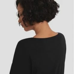 Wolford Kleid, V-Ausschnitt, Uni, Für Damen 7005 BLACK -ONLY Geschäft unnamed file 770