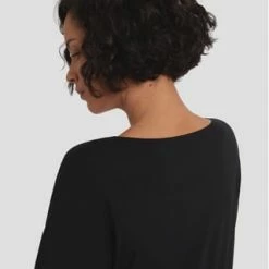 Wolford Kleid, V-Ausschnitt, Uni, Für Damen 7005 BLACK -ONLY Geschäft unnamed file 772