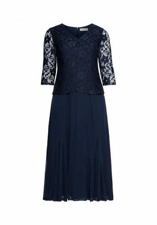 Sheego Abendkleid Marine 3 Sheego Abendkleid Marine