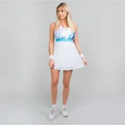 BIDI BADU® Ankea Tech Dress (2 In 1) Weiß/ Aqua -ONLY Geschäft unnamed file 798