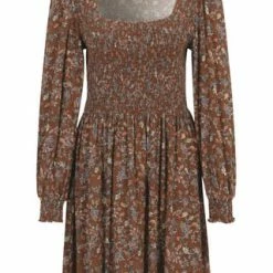 MANGUUN Shirtkleid, Gerader Ausschnitt, Für Damen MUSTANGFLOWPAIPR